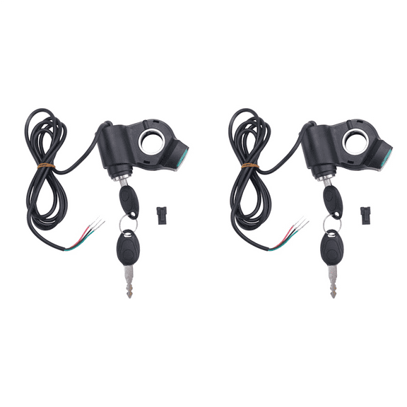 2X Electric Scooter Ignition Lock Key Cylinder Switch Replacement Accessories for