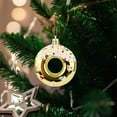 thumbnail image 5 of CuiLiyq Christmas Tree Ornaments, Artificial Donut Pendants, Christmas Decorations Outdoor Indoor Wall and Xmas Tree Ornaments for Xmas Party Supplies Favors (Gold), 5 of 7