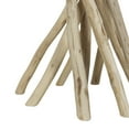 thumbnail image 7 of Merrill Round Natural Brown Solid Teak Wood Stick Base Accent Table 14"x20", 7 of 7