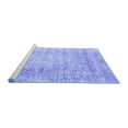 thumbnail image 2 of Ahgly Company Machine Washable Indoor Rectangle Persian Blue Traditional Area Rugs, 8' x 10', 2 of 4