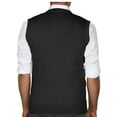 thumbnail image 2 of True Rock Men's Argyle V-Neck Sweater Vest (Charcoal, Medium), 2 of 3