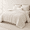 Beige-King, variant on Beige King Size 3-Piece Fleece Winter Warm Bedding Comforter Set