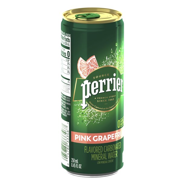 Perrier Pink Grapefruit Flavored Carbonated Mineral Water, 8.45 fl oz