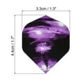 thumbnail image 2 of Uxcell Dart Flights, 9 Pack PET Standard Darts Accessories Black, Black, Purple, 2 of 5