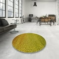 thumbnail image 4 of Ahgly Company Tapis d'Intérieur Lavables en Machine, Ronds, Transitionnels, Brun Bronze Foncé, Ronds de 6 Pi, 4 of 7