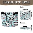 thumbnail image 2 of Haosy Panda Face Flower Doughnut Golf Mallet Putter Cover Strong Magnetic Leather Golf Club Headcover Closure, 2 of 7