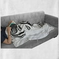 thumbnail image 6 of Hair Salon Soft Flannel Fleece Blanket, Black and White Vintage Style Portrait of a Young Lady with Indulgent Hair, Cozy Plush for Indoor and Outdoor Use, 70" x 90", Black and White, by Ambesonne, 6 of 6