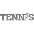 thumbnail image 2 of 7055 inc tennis word metal wall sign, hammered black, 2 of 2