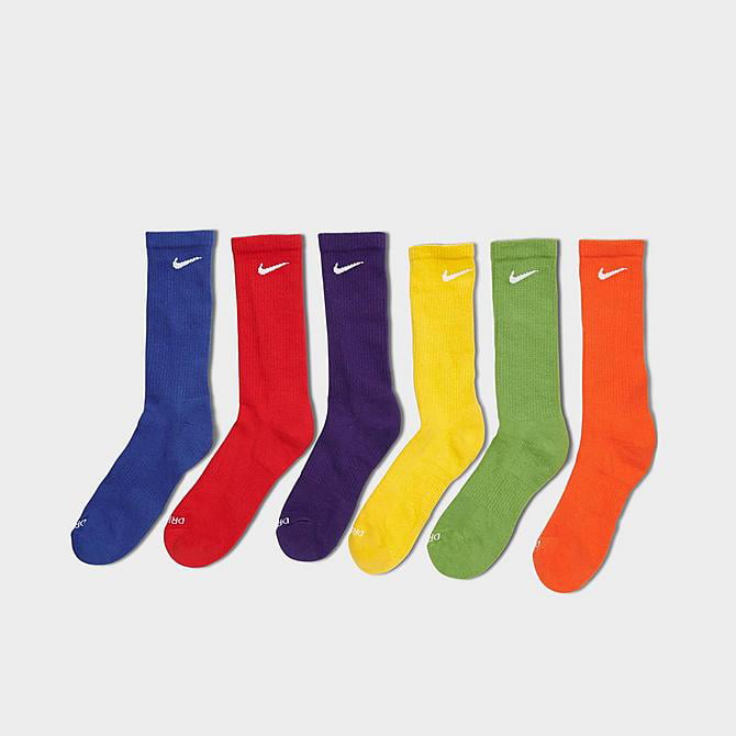 zeewier Durven compressie Nike Everyday Plus DRI FIT Cotton Cushioned Crew Socks Multi Color (6  Pairs) SX6897 903 Sz Large (8-12 Men / 10-13 Wmn's) - Walmart.com