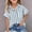 Gray, variant on Abtuhar Summer Short Sleeve Shirt for Boys and Girls Turndown Collar Stripe Print Casual Linen Like for 5-15 Years