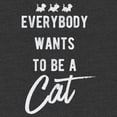 thumbnail image 2 of Men's Aristocats Everybody Wants To Be a Cat Graphic Tee Charcoal Heather Medium, 2 of 5