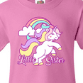 thumbnail image 4 of Inktastic Little Sister Unicorn Youth T-Shirt, 4 of 5