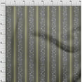 thumbnail image 3 of oneOone Cotton Jersey Gray Fabric Stripe & Geometric Ethnic Quilting Supplies Print Sewing Fabric By The Yard 58 Inch Wide, 3 of 4