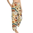 thumbnail image 3 of Kdxio Women's Comfy Stretch 70s Hippie StylePrint Drawstring Pajama Pants-Large, 3 of 9
