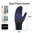 thumbnail image 2 of Knitted gloves Men's autumn and winter plush gloves Color matching offset screen thermal gloves, 2 of 5
