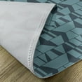 thumbnail image 5 of Ambesonne Blue Place Mats Set of 4, Modern Squares Triangles, Standard Size, Petrol Blue Dark Blue, 5 of 6