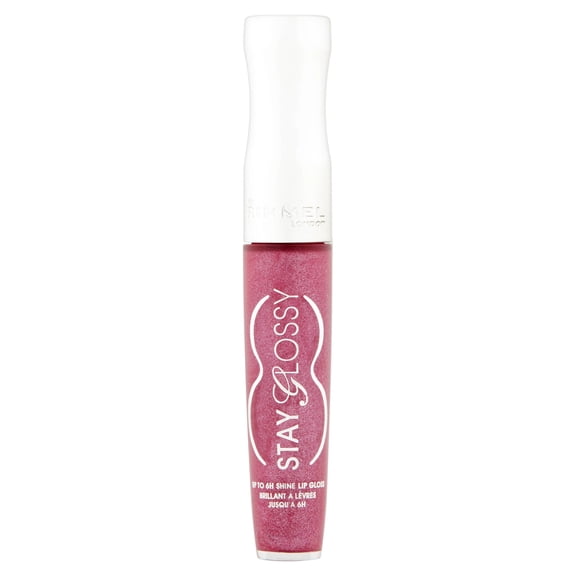 Rimmel Stay Glossy Lip Gloss, Savoy Plum, 0.18 oz
