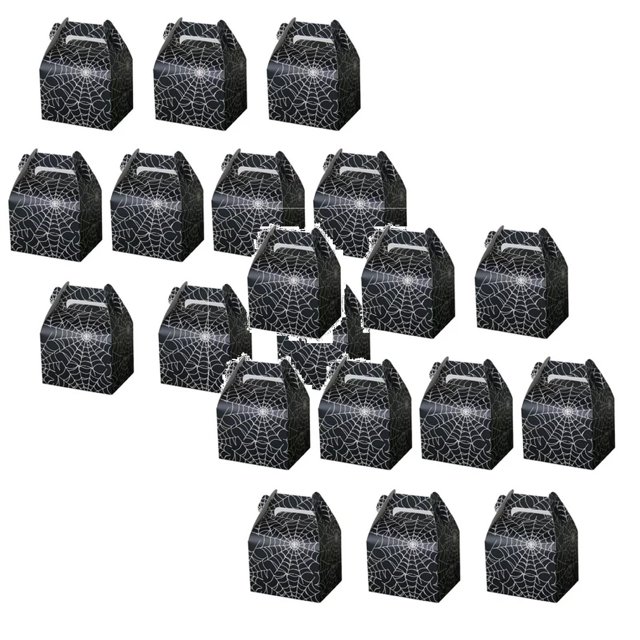Oleegame 2PC Produce Storage 10Pcs Halloween Themed Cake Holding Box Holding Box Bread Box Baking Packaging Box Black