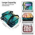 thumbnail image 3 of Whale Double Layered Insulated Refrigerated Meal Bag with Large Capacity for Hand Carry - Lunch Bags, 3 of 6