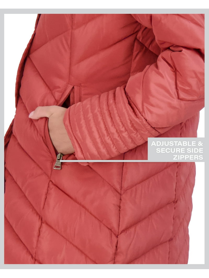 Madden Girl Women's Winter Jacket – Long Length Quilted Maxi