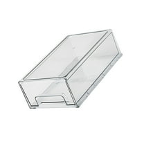 Worgeous Storage Box With Lid Fridge Drawer Refrigerator Organizer Bin Transparent Pet 1Set