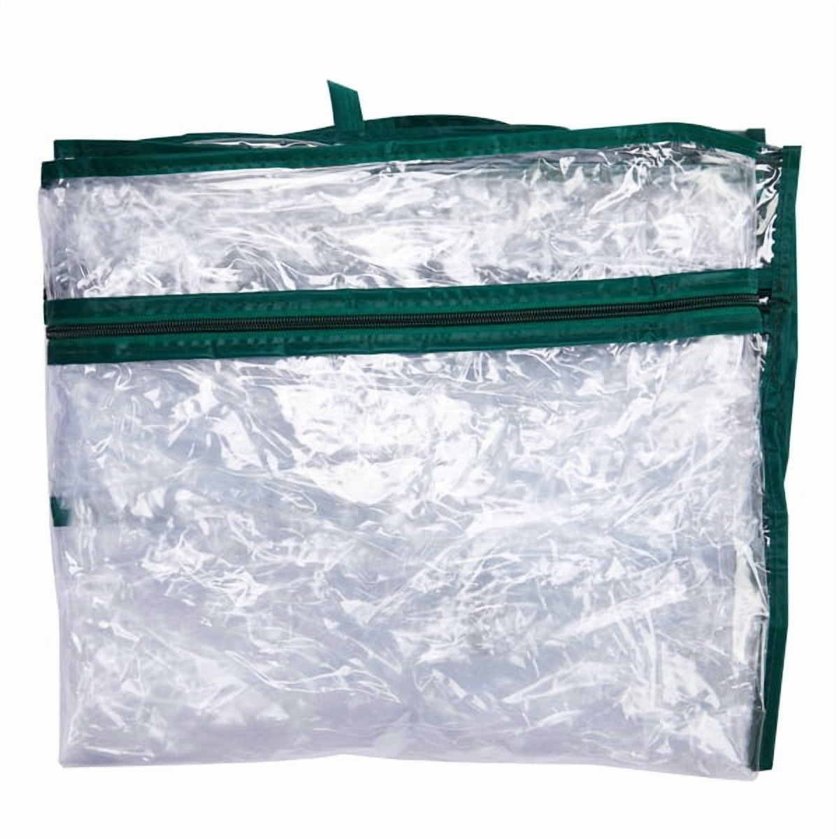 4 Tier Mini Greenhouse with PVC Cover & Roll-Up Zipper Door, Portable Waterproof Greenhouse for Garden Backyard, 27" x 19" x 62", Transparent