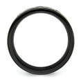 thumbnail image 2 of Auriga Fine Jewelry Stainless Steel Brushed Black IP-plated Heartbeat 8mm Men's Band Size 10, 2 of 7