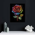 thumbnail image 4 of COMIO  Modern Graffiti Canvas Wall Art Abstract Colorful Rose Painting Pop Poster Art Prints Contemporary Street Art for Living Room Bedroom Wall Decor Framed Ready to Hang, 4 of 4