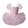 thumbnail image 6 of XXWXYD Girls Tutu Dress Puff Short Sleeve 𝖳iered Tulle Ballet Dance Birthday Party Kids Toddler Solid Soft Princess Recital Performance Celebration Twirl Dress, 6 of 6