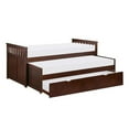 thumbnail image 6 of Pemberly Row Transitional Wood Twin/ Twin Bed with Twin Trundle in Dark Cherry, 6 of 7