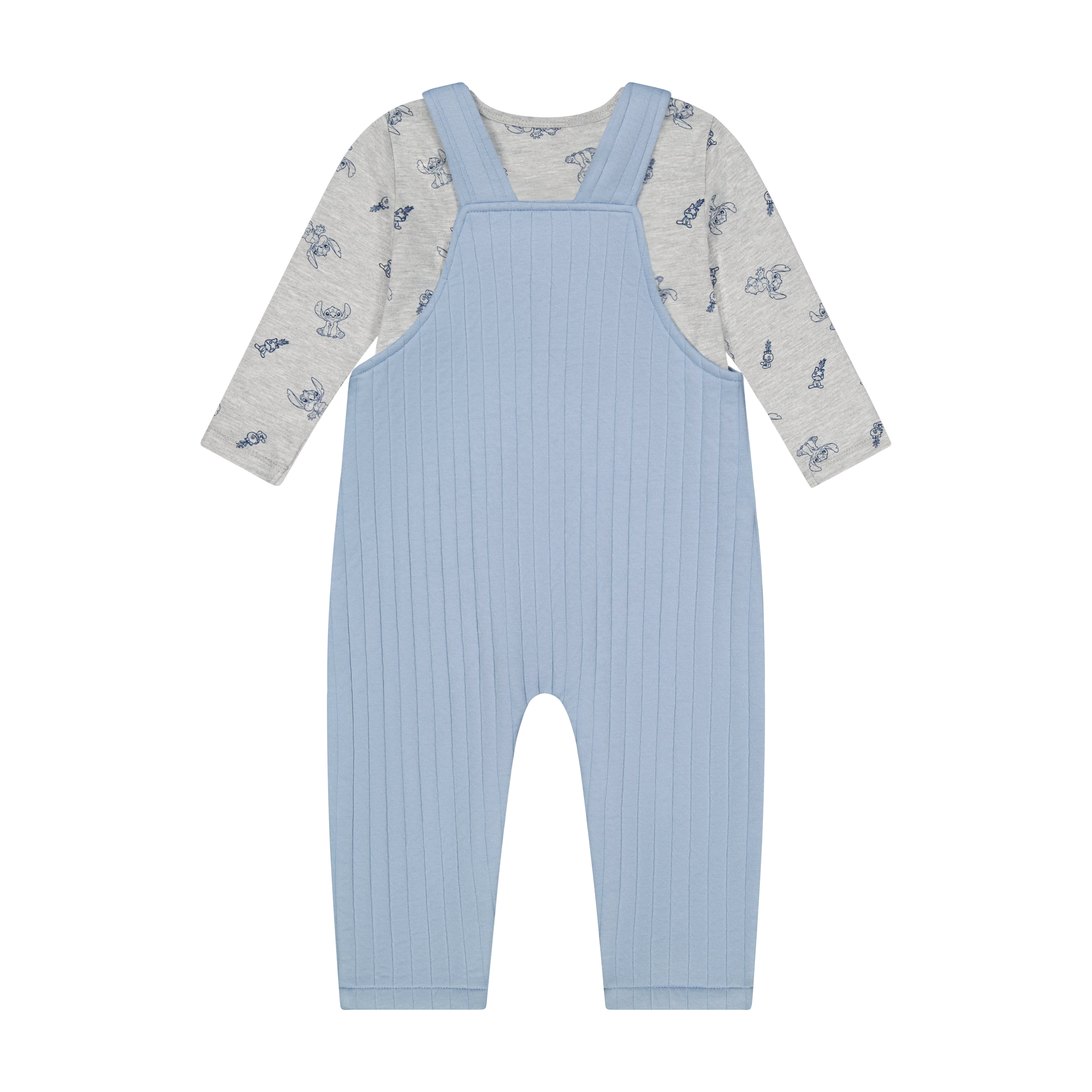 Stitch Baby Boy Overall Set, Sizes 0-24 Months
