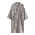 thumbnail image 2 of HBGVBA Mens Bathrobes, Men's Lightweight Spa Robe Bathrobe Soft Sleepwear Loungewear with Pockets, 2 of 7