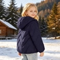 thumbnail image 5 of Uobin Girls -Lined Hooded Parka Jacket, Mid-Length Winter Coat with Zip Pockets for Kids Outdoor, 5 of 7