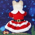 thumbnail image 2 of Vestidos de Navidad para perros pequeños, ropa de Cosplay de Navidad, falda de forro polar para perros, vestido de gato para mascotas, vestido de cachorro de princesa de lujo, 2 of 4