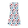 thumbnail image 4 of Vestido de Verano para Mujeres sin Mangas Cuello en V con Impresión de Bolsillo, Vestido Casual para Uso Diario Y de Fiesta, 4 of 5