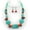 Turquoise Blue, variant on Semi-Precious Stone Multi-Strand Necklace & Earrings Set - Yellow Agate, Onyx Jade - NE-WS0722RDYEL