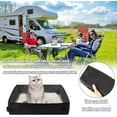 thumbnail image 5 of Cat Travel Litter Box,Portable Litter Box for Cats Collapsible Cat Litter Box,Travel Litter Box for Catd in Car,Waterproof and Leak-Proof Large Cat Litter Box for Cats,Black, 5 of 9