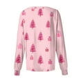thumbnail image 4 of Christmas Long Sleeve Scrub Jacket for Woman Funny Xmas Pattern Scrub Jackets Christmas Open Front Nurse Uniforms Workwear Tops with Pockets, 4 of 4