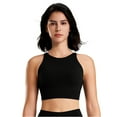 thumbnail image 2 of Wancir Ribbed Basic Tank Tops for Women Workout Crop Top Sleeveless Crew Neck Twist Back, 2 of 5