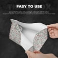 thumbnail image 3 of Goofa Fairy Floral Pattern Triangle Square Tissue Box Cover, Modern PVC Leathe Facial Paper Holder,Decorative Holder/Organizer for Bathroom Vanity Countertop, 3 of 9