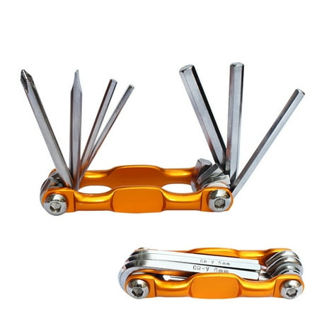 7 in 1 Bike Repair Tool Kit with Alloy Steel Material and Compact Design for Easy Carrying and