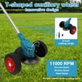 thumbnail image 5 of 24V 650W Electric Grass Trimmer Cordless W/2 Batteries, Lawn Mower Cordless Pruning Cutter Weed Wacker Garden Trimming Tool, 5 of 7