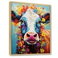thumbnail image 2 of Designart "Whimsical Bovine" Animals Floater Framed Canvas Print, 2 of 7