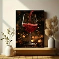 thumbnail image 6 of Red Wine Glass Canvas Print/Wall Art， Perfect for Living Room， Dining Room， Kitchen， Bar， and Wine Cellar Decoration., 6 of 8