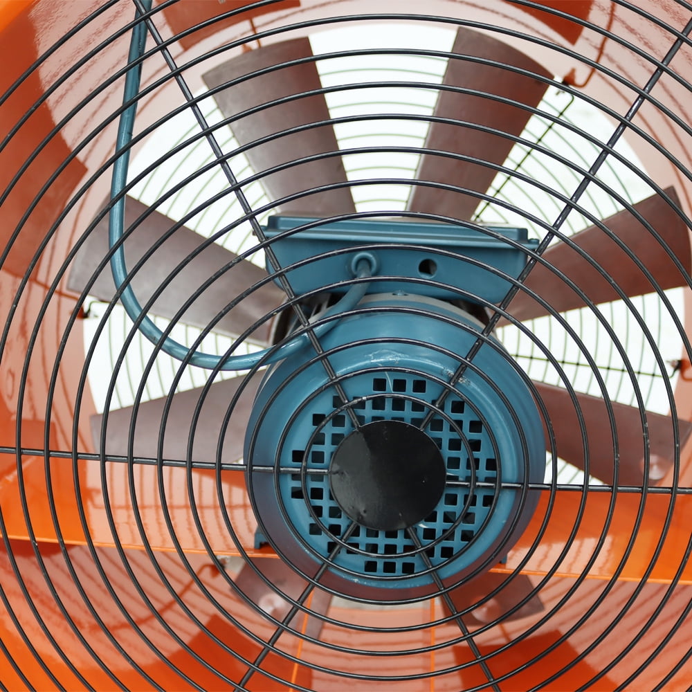 24" Axial Fan Cylinder Pipe Spray Booth Paint Fumes Blower Portable Blower Fan Exhaust Axial Fan 220V