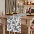 thumbnail image 2 of Vintage Spring Floral 70 Inch Table Runner, Retro Farmhouse Summer Botanical Farmhouse Dresser Scarf Cotton & Linen Tablerunner for Dining/Kitchen Island/Holiday Party Décor 13" x 70", 2 of 9