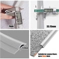 thumbnail image 5 of Carpet Edge Binding Trim, Self Adhesive Grey Floor Transition Strip/Rugs Edging Bar for Indoor Doormat Protect, Flexible PVC Seal Molding for Robot Vacuum Cleaner (100cm (3.3ft)), 5 of 7