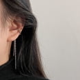 thumbnail image 2 of Pendientes De Gancho De Oreja Borla No Perforadas Simples Temperamento Alta Gama Personalidad Clip De Hueso Estilo Integrado, 2 of 4