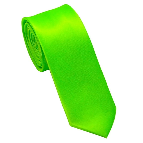 Men's Ties Solid Color 1.97" Necktie Plain Business Wedding Ties For Men (Light Green M)