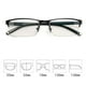 thumbnail image 5 of Anti-blue Light Eyeglass Non-prescription Flat Lens Thin Metal Frame GlassesGun Color150Anti-blue Light, 5 of 5